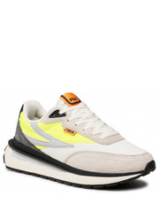 Buty sportowe Sneakersy  - Reggio FFM0055.13095 Antique White/Safety Yellow - eobuwie.pl Fila