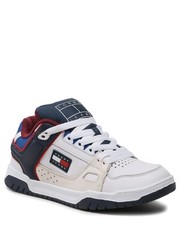 Mokasyny męskie Sneakersy  - Skate Sneaker EM0EM01042 White YBR - eobuwie.pl Tommy Jeans