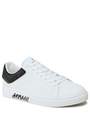 Mokasyny męskie Sneakersy  - XUX145 XV598 K488 Opt.White/Black - eobuwie.pl Armani Exchange