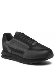 Mokasyny męskie Sneakersy  - XUX101 XV294 K001 Black/Black - eobuwie.pl Armani Exchange