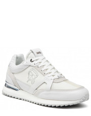 Mokasyny męskie Sneakersy  - KL52931 White Lthr/Textile - eobuwie.pl Karl Lagerfeld