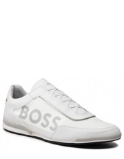 Mokasyny męskie Sneakersy  - Saturn 50480087 White 100 - eobuwie.pl Boss