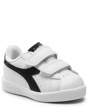 Półbuty dziecięce Sneakersy  - Game P Td Girl 101.177018 01 C1880 White/White/Black - eobuwie.pl Diadora