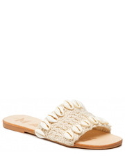 Klapki Klapki  - Leather Sandals S 2.8 Y0 Natural Shells & Crochet - eobuwie.pl Manebi