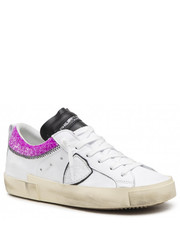 Sneakersy Sneakersy  - Collier Glitter PRLD VCG3 Blanc Violet - eobuwie.pl Philippe Model