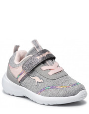 Półbuty dziecięce Sneakersy KangaRoos - Ky-Chummy Ev 02078-000-2063 Vapor Grey/Frost Pink - eobuwie.pl Kangaroos