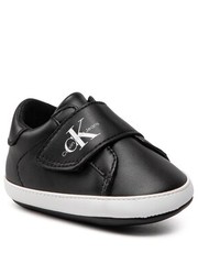 Półbuty dziecięce Sneakersy  - Velcro Shoe V0B4-80320-1433 Black 999 - eobuwie.pl Calvin Klein Jeans