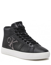 Sneakersy Sneakersy  - Classic Cupsole Laceup Mid YW0YW00777 Black/Silver 0GP - eobuwie.pl Calvin Klein Jeans