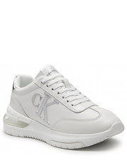 Sneakersy Sneakersy  - Sporty Runner Comfair Laceup YW0YW00794 White/Silver - eobuwie.pl Calvin Klein Jeans