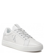 Sneakersy Sneakersy  - Classic Cupsole Laceup Low Tu Lth YW0YW00829 Triple White 0K8 - eobuwie.pl Calvin Klein Jeans