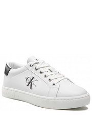 Mokasyny męskie Sneakersy  - Classic Cupsole Laceup Low Lth YM0YM00491 Bright White YAF - eobuwie.pl Calvin Klein Jeans