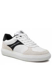 Mokasyny męskie Sneakersy  - Casual Cupsole Laceup Low YM0YM00494YAF Bright White YAF - eobuwie.pl Calvin Klein Jeans