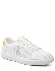 Mokasyny męskie Sneakersy  - Casual Cupsole 1 YM0YM00327 White/Yellow 0K7 - eobuwie.pl Calvin Klein Jeans