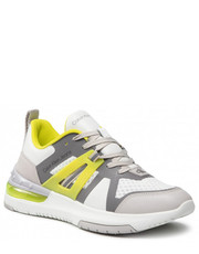 Mokasyny męskie Sneakersy  - New Sporty Runner Comfair 2 YM0YM00345 Grey/Lime 0IQ - eobuwie.pl Calvin Klein Jeans