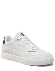 Mokasyny męskie Sneakersy  - Classic Cupsole Lth-Su Mono YM0YM00432 White/Black 0K4 - eobuwie.pl Calvin Klein Jeans