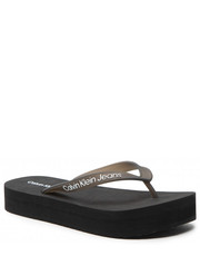 Japonki damskie Japonki  - Beach Sandal Flatform YW0YW00716 Black BDS - eobuwie.pl Calvin Klein Jeans