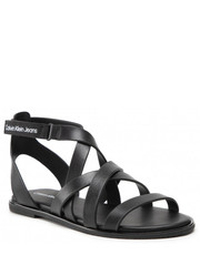 Sandały Sandały  - Flat Sandal Strappy Lth YW0YW00547 Black BDS - eobuwie.pl Calvin Klein Jeans