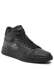 Mokasyny męskie Sneakersy  - Reload Premium GMZ3R .000.C0010L Black 0003 - eobuwie.pl Replay