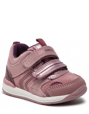 Półbuty dziecięce Sneakersy  - B Rishon G. A B150LA 02277 CL8F8 Rose Smoke/Prune - eobuwie.pl Geox
