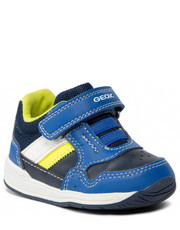 Półbuty dziecięce Sneakersy  - B Rishon B. A B250RA 0BC14 C4502 Blue/Fluo Green - eobuwie.pl Geox