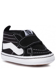 Trzewiki dziecięce Sneakersy  - Sk8-Hi Crib VN0A346P6BT1 Black/True White - eobuwie.pl Vans