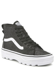 Sneakersy Sneakersy  - Sentry Sk8-Hi VN0A4BVW6BT1 Glitter Black/True White - eobuwie.pl Vans