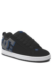 Mokasyny męskie Sneakersy  - Court Graffik 300529 Black/Blue/Grey(XKBS) - eobuwie.pl Dc