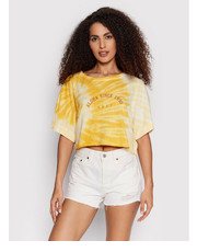 Bluzka T-Shirt Aloha Day ARJZT06981 Żółty Oversize - modivo.pl Roxy