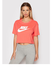 Bluzka T-Shirt Sportswear Essential BV6175 Pomarańczowy Loose Fit - modivo.pl Nike