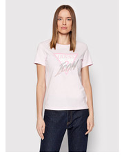 Bluzka T-Shirt Icon W2GI02 I3Z11 Różowy Regualr Fit - modivo.pl Guess