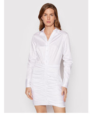 Sukienka Sukienka koszulowa Dominique W2YK84 WE2Q0 Biały Regular Fit - modivo.pl Guess