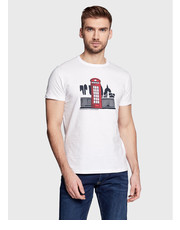 T-shirt - koszulka męska T-Shirt Trevor PM508534 Biały Slim Fit - modivo.pl Pepe Jeans
