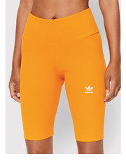 Spodnie Szorty sportowe adicolor Essentials HF7483 Pomarańczowy Slim Fit - modivo.pl Adidas