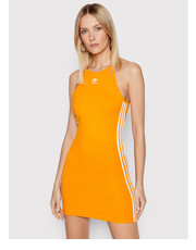 Sukienka Sukienka letnia adicolor Classics HC2046 Pomarańczowy Slim Fit - modivo.pl Adidas