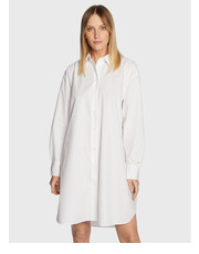 Sukienka Sukienka koszulowa Solid WW0WW37102 Biały Oversize - modivo.pl Tommy Hilfiger