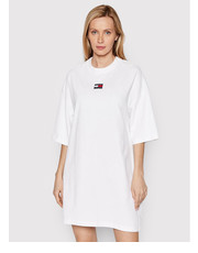 Sukienka Sukienka codzienna Essential DW0DW10370 Biały Oversize - modivo.pl Tommy Hilfiger