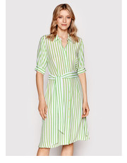 Sukienka Sukienka koszulowa Stripe WW0WW35297 Zielony Regular Fit - modivo.pl Tommy Hilfiger