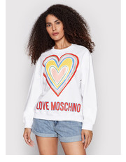 Bluza Bluza W630651E 2340 Biały Regular Fit - modivo.pl Love Moschino
