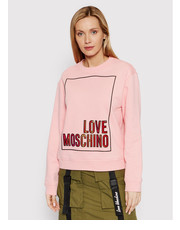 Bluza Bluza W630648M 4266 Różowy Regular Fit - modivo.pl Love Moschino