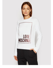 Bluza Bluza W630220E 2180 Biały Regular Fit - modivo.pl Love Moschino