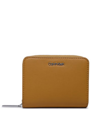 Portfel Mały Portfel Damski Ck Must Z/A Wallet W/Flap Md K60K607432 Żółty - modivo.pl Calvin Klein 