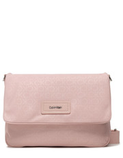 Listonoszka Torebka Ck Must Nylon Shoulder Bag Md K60K609615 Różowy - modivo.pl Calvin Klein 