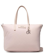 Shopper bag Torebka Ck Must Nylon Shopper K60K609616 Różowy - modivo.pl Calvin Klein 