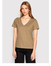 Bluzka T-Shirt K20K204357 Brązowy Regular Fit - modivo.pl Calvin Klein 