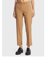 Spodnie Spodnie materiałowe K20K204621 Beżowy Slim Fit - modivo.pl Calvin Klein 