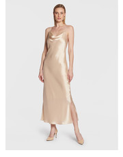 Sukienka Sukienka koktajlowa K20K205537 Beżowy Regular Fit - modivo.pl Calvin Klein 
