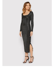 Sukienka Sukienka koktajlowa Lurex Knit K20K203418 Czarny Slim Fit - modivo.pl Calvin Klein 