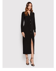 Sukienka Sukienka koszulowa Fluid Crepe K20K203649 Czarny Slim Fit - modivo.pl Calvin Klein 