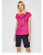 Bluzka T-Shirt 200831705001 Różowy Regular Fit - modivo.pl Lauren Ralph Lauren
