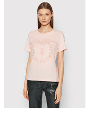 Bluzka T-Shirt 56T00479 Różowy Regular Fit - modivo.pl Trussardi